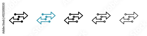 Transfer line icon in art style vector