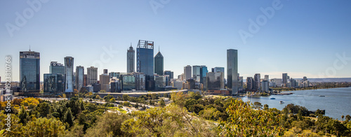 The skyline of Perth CBD as seen from King's Park.