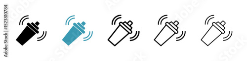Shaker line icon in art style vector