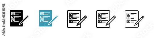 Requirements line icon in art style vector