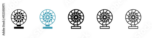 Perpetual motion line icon in art style vector