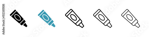 Ointment line icon in art style vector