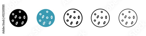 Leukemia line icon in art style vector