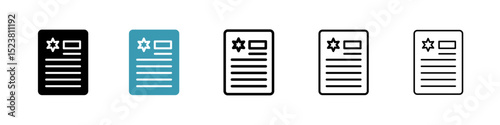 License line icon in art style vector