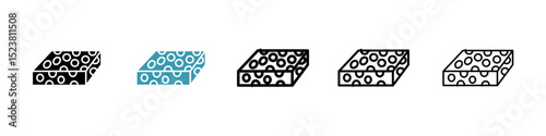 Halva line icon in art style vector