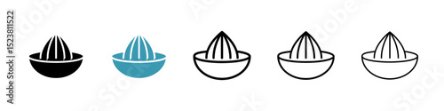 Hand Juicer line icon in art style vector