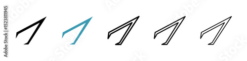 Eyebrow tweezers line icon in art style vector