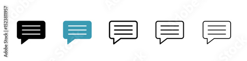 Feedback line icon in art style vector