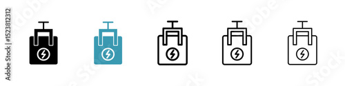 Circuit Breaker line icon in art style vector