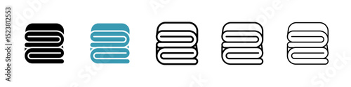 Blanket line icon in art style vector
