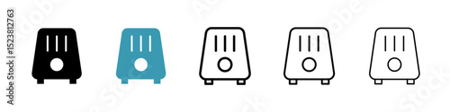 Air purifier line icon in art style vector