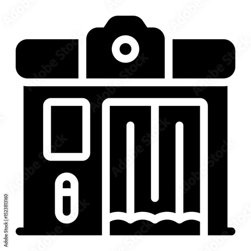 photo booth glyph icon