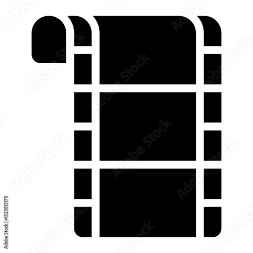photo strip glyph icon