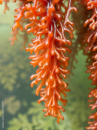 Bladder wrack, fucus vesiculosus, black tang, rockweed, sea grapes, bladder fucus, sea oak, cut weed, dyers fucus, red fucus 
or rock wrack brown seaweed isolated transparent png