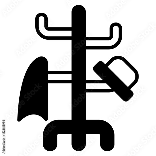 Coat Rack outline mixed icon