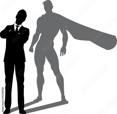 Superhero Business Man With...