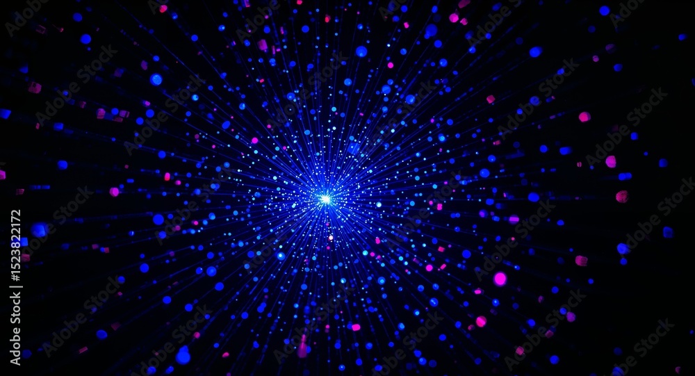Naklejka premium Abstract Burst of Light and Color. A Futuristic and Dynamic Visual Experience.