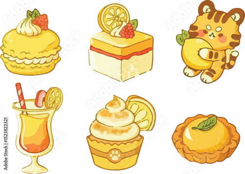 set of different sweets