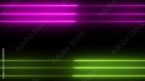 Glowing neon line Icon black background. neon line animation. 4k video motion