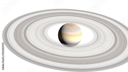 Saturn Rings In Space