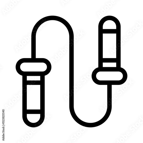 jump rope line icon