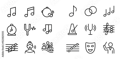 Minimalist Music Icons