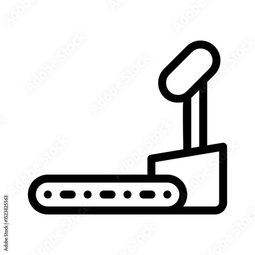 treadmill line icon