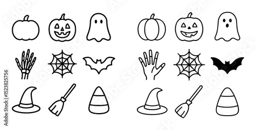 Minimalist Halloween Icons