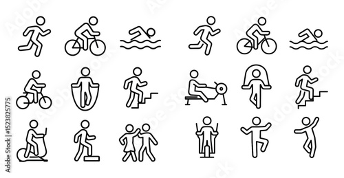 Minimalist Cardio Icons