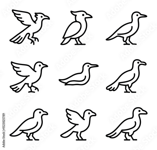 Primitive Bird Icons