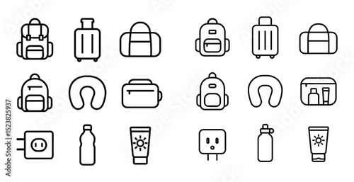 Minimalist Travel Icons