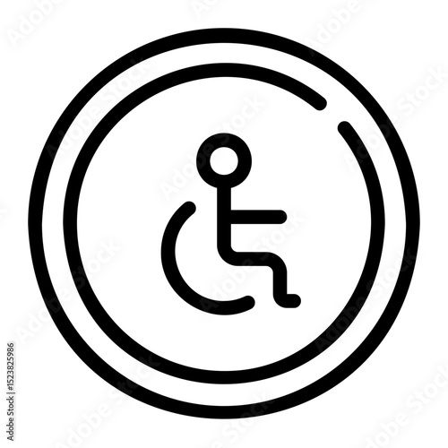 disability line icon