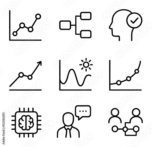 Forecasting Methods Icons