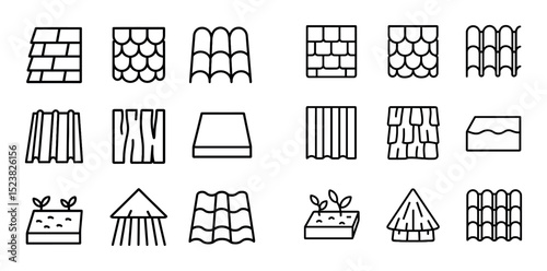 Roof Material Icons
