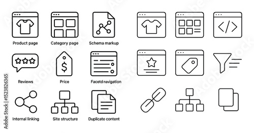 E-commerce SEO Icons