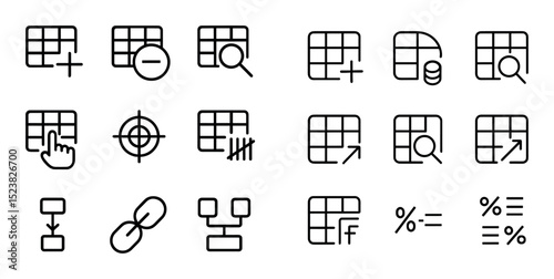 Spreadsheet Function Icons