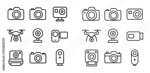 Minimalist Camera Icons