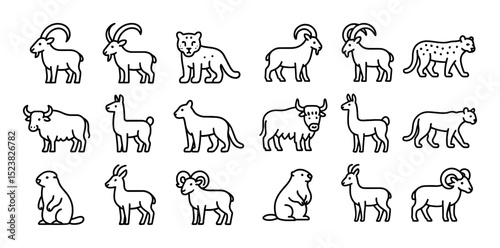 Mountain Animal Icons