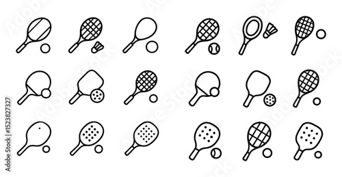 Racket Sport Icons