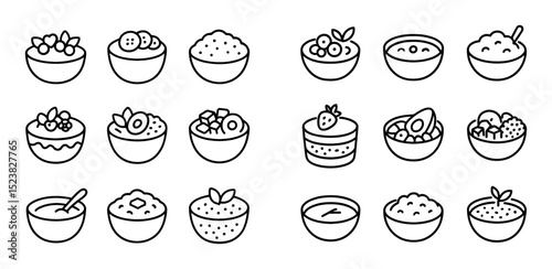 Minimalist Breakfast Icons