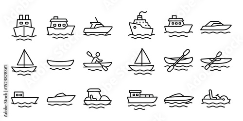 Water Transport Icons