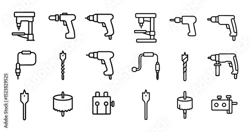 Drilling Tools Icons