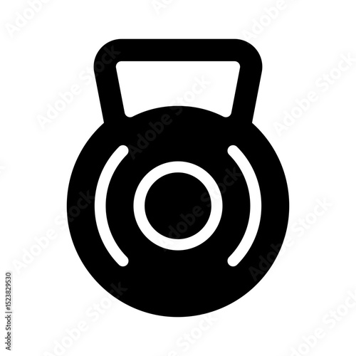 kettlebell glyph icon