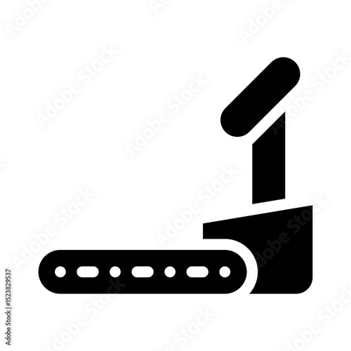 treadmill glyph icon