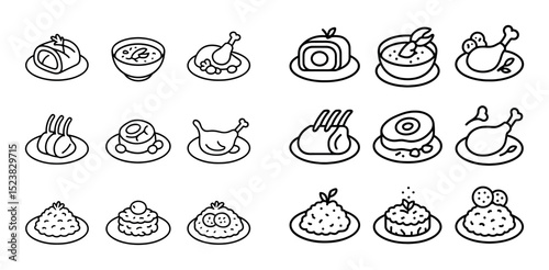 Gourmet Dish Icons