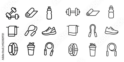 Minimalist Fitness Icons