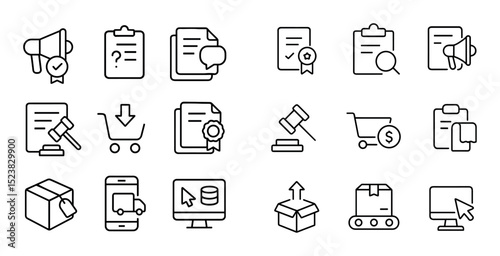 Minimalist Communication Icons