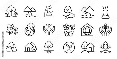 Minimalist Environmental Icons