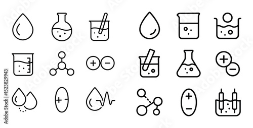 Minimalist Chemistry Icons
