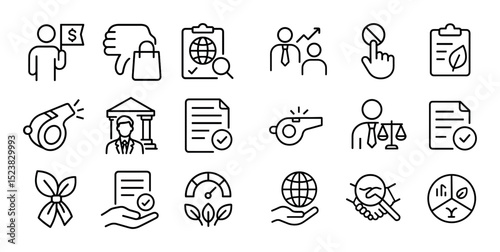 Corporate Accountability Icons